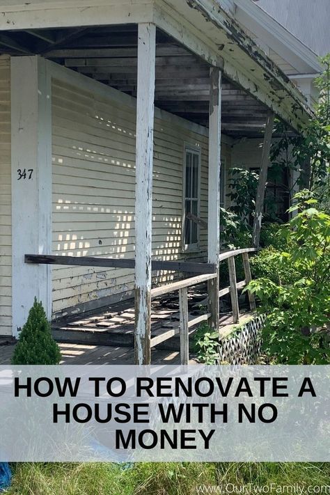 Remodeling Outside Of House Ideas, Fix House On A Budget, Update Outside Of House On A Budget, Reno Old House, Update Old House Budget, Renovating Old Homes Budget, Remodeling A Small House, Affordable House Renovations, What Order To Remodel A House