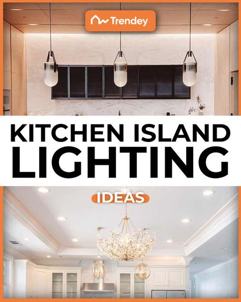 Kitchen Island Lighting Ideas Center Island Lighting, Above Island Lighting, Cool Kitchen Island, Kitchen Counter Lighting, Kitchen Island Lighting Ideas, Creative Lighting Ideas, Industrial Chandeliers, Island Lighting Ideas, Lights Over Kitchen Island