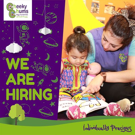 We are offering excellent opportunities for qualified nursery practitioners to work in our OFSTED Outstanding Nursery in Edgware and Pinner. Please email your CV to edgware@cheekychums.co.uk or call on 00 8951 5060. Level 3 Nursery Practitioner In Edgware https://bit.ly/3ayXN9V Level 3 Nursery Practitioner In Pinner https://bit.ly/2Qi4E0H Nursery Room Leader – Pinner https://bit.ly/2QLFeIy Nursery Practitioner, We Are Hiring, Level 3, Pre School, Media Design, Childcare, Social Media Design, To Work, Preschool