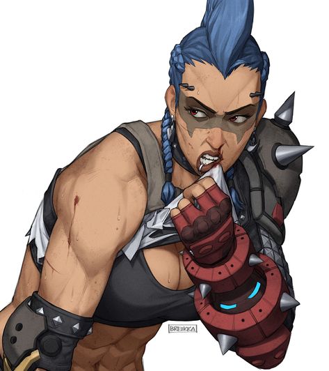 Junker Queen Overwatch Art, Junker Queen Icon, Junker Queen, Lucio Overwatch, Buff Women, Overwatch Fan Art, Overwatch 2, Muscle Girls, Muscle Women