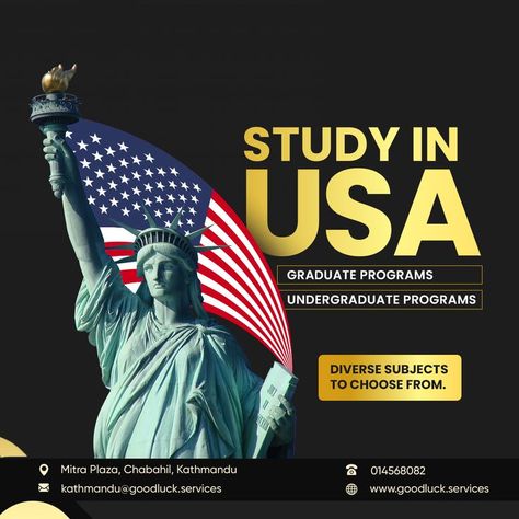 study usa abroad study Study In Usa Creative Ads, Immigration Creative Ads, Study Abroad Creative Ads, Study In Usa, Coral Draw, Education Poster Design, Digital Marketing Design, Logo Poster, Ads Design