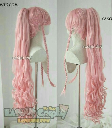 Curly Pink Wig, Kawaii Wigs, Anime Wigs, Cosplay Hair, Kawaii Hairstyles, Fire Emblem Awakening, Beautiful Hair Color, Pink Wig, Anime Hair