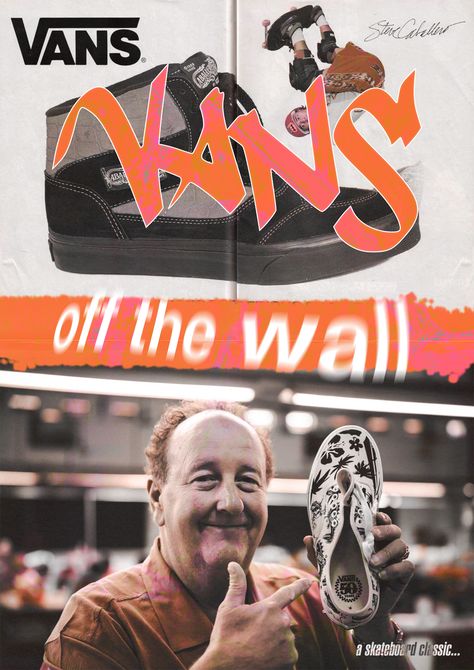 Vans Poster Design. Vans Poster, Vans Ad, Photography Assignments, Island Design, Vans Off The Wall, Vans Sneakers, Vans Sk8, Photography Session, Shoe Box