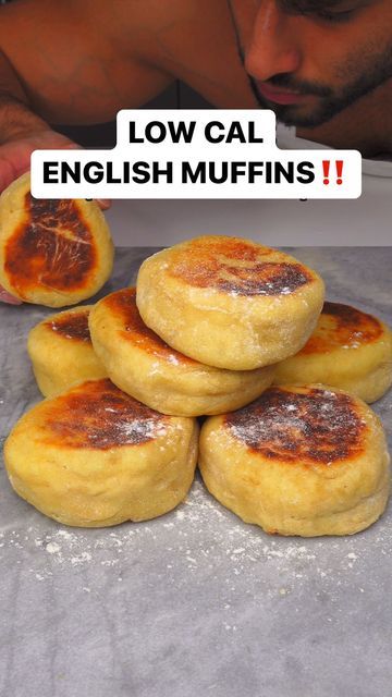 Low Calorie English Muffin Recipe, Healthy English Muffin, English Muffin Recipes, Self Raising Flour, English Muffins, Low Cal Recipes, No Calorie Foods, English Muffin, Meal Prepping