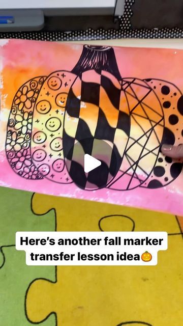 Meagan Carloss | You guys loved the spooky house marker transfer so resharing this fun idea too! 🎃For this we used pencil and sharpie to create our... | Instagram Zentangle Pumpkins, Spooky House, Preschool Arts And Crafts, Home Daycare, Drawing Guide, Kids Activity, Guided Drawing, Happy Heart, Preschool Art