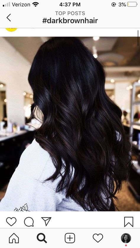 Dyed Hair Balayage, チョコレートブラウン ヘアカラー, Ideas Pelo, Chocolate Balayage, Balayage Dark, Classy Hair, Brown Hair Shades, Black Lights, Dark Brunette Hair