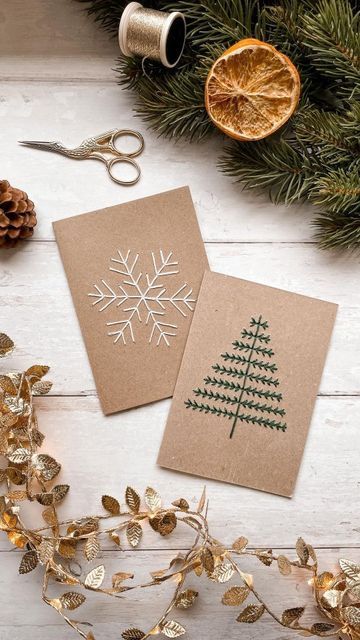 Embroidery Cards, Stitching Cards, Christmas Card Art, Embroidery Christmas, Christmas Card Crafts, Diy Christmas Cards, Christmas Embroidery, Christmas Cards Handmade, Christmas Gifts For Mom