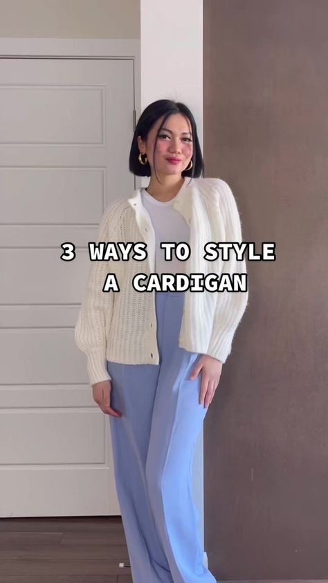 3 easy cardigan hacks_ #tiktokfashion #winterfashion #clothinghacks #outfitideas #musthaves #0149 | Luxuric | Miley Cyrus · Flowers White Cardigan Outfit Aesthetic, White Cardigan Outfit, Bandana Hairstyles For Long Hair, Cardigan Outfit Aesthetic, Free Crochet Sweater, Classic Granny Square, Crochet Sweater Pattern, Diy Clothes Hacks, Packing Hacks Clothes