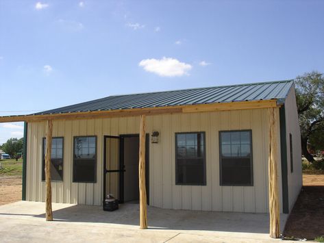 Cabins Plans, Pole Barn Houses, Metal Buildings With Living Quarters, Hunters Cabin, Metal Shop Building, Building A Small House, Metal Building Kits, Steel Building Homes, Metal Barn Homes