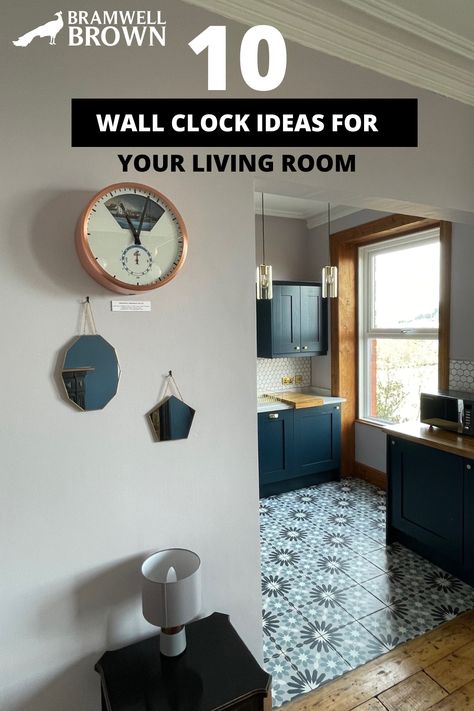 If you're looking for some Modern wall clock ideas for your living room, we have 10 easy solutions for you! Click through to see our Wall Clock, Wall Decor & Art ideas, and let us give you some modern home decor ideas! Large Wall Decor Ideas, Wall Clock Ideas, Hallway And Living Room, Weather Clock, Wall Clock Decor Living Room, Decor Things, Living Room Wall Clock, Bathroom Clock, Bedroom Clocks