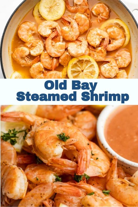 Old Bay Steamed Shrimp Recipe Steam Shrimp Easy, Old Bay Steamed Shrimp, Steamed Shrimp Old Bay, Boiled Shrimp Recipe, Steam Shrimp, Steamed Shrimp Recipe, Old Bay Shrimp, Savoury Finger Food, Clean Meals