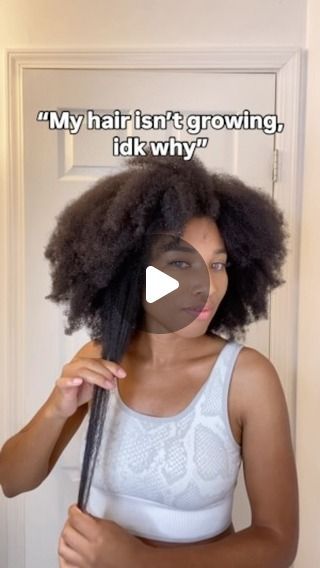 ALY ALVARADO | NATURAL HAIR on Instagram: "Comment “GUIDE” for my free hair growth guide

Let’s get your hair growing lonnnng!!✨ I finally went from shoulder length to past my waist. You got this! 

#teamnatural #teamnaturalhair #teamnatural_ #protectivestyles #protectivestyle #protectivestyling #haircare #haircareroutine  #healthyhair #healthyhairjourney #afrohair #afro #4c #4chair #ayurveda #herbaloil #herbalhair #longhair #hairgrowth" Hair Growth Yoga Poses, How To Grow Waist Length Natural Hair, Mantra For Hair Growth, Hair Growth Yoga Tips, Why Won’t My Hair Grow, Auyvedic Hair Growth, Herbal Hair, Healthy Hair Journey, Herbal Oil