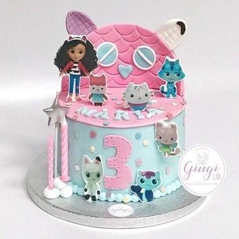 Gabby Doll House Cake, Doll House Cake, House Cake, Dolls House, Doll House, Lunch Box, Dolls, Collage, Cake