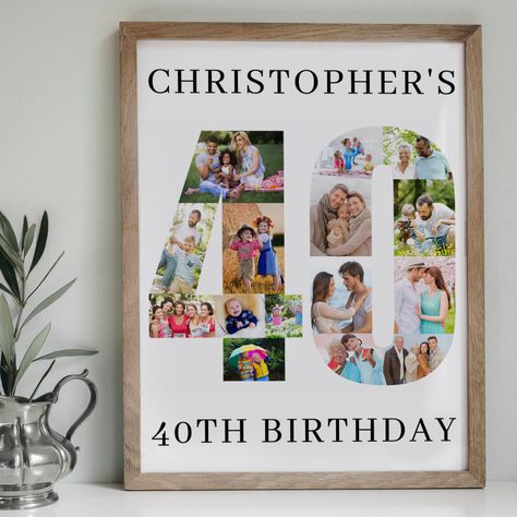 Celebrate birthdays in style with our stunning collection of birthday posters! From elegant designs to fun and colorful prints, we have the perfect poster to make any birthday extra special. Hang them up at parties or give them as gifts, these posters will add a touch of joy to any celebration. #birthdaydecor #birthdayposters #partydecor #wallart #celebration #homedecor #birthdayparty #giftideas #walldecor #posterart Board With Pictures, Bday Picnic, Square Portrait, Heart Photo Collage, Number 40, Birthday Photo Collage, Birthday Posters, Turning 40, 40th Birthday Decorations