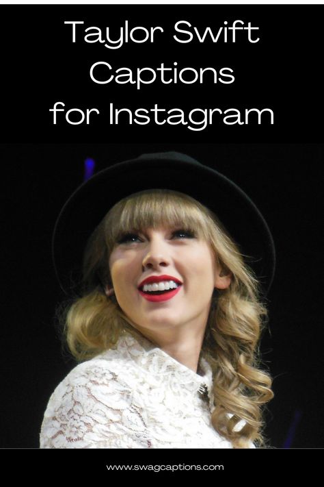 Looking for the perfect Taylor Swift lyrics captions for your Instagram posts? Explore this collection of captivating Taylor Swift song lyrics that will add a touch of magic to your photos. From love and heartbreak to empowerment and self-expression, these lyrics capture the essence of life's moments. Let Taylor Swift's powerful words accompany your Instagram pictures and make your posts truly shine. #TaylorSwiftCaptions #TaylorSwiftQuotes #SongLyrics #LoveQuotes #TaylorSwiftLyricsCaptions Taylor Swift Birthday Captions, Taylor Swift Birthday Quotes, Taylor Swift Sayings, Taylor Swift Lyrics Captions, Taylor Swift Inspirational Quotes, Taylor Swift October, Taylor Swift Instagram Captions, Taylor Swift Song Quotes, Taylor Swift Quotes And Lyrics