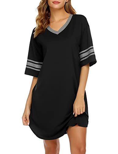 Pajama Dresses, Sleep Dresses, Sleep Shirt Dress, Cotton Nightgown, Pajama Dress, Pajamas Comfy, Women's Nightgowns, Nightgowns For Women, Sleep Dress