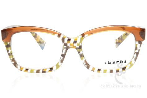 SALE ITEM. NO RETURNS, ALL SALES ARE FINAL!!! Alain Mikli Eyewear AL1249. Alain Mikli chose the checkered pattern for the Chamarel Collection to create a combination of squares and colors. Alain Mikli Swollen Eyes, Luxury Eyeglasses, Alain Mikli, High Fashion Accessories, Vision Eye, Four Eyes, Cool Glasses, Fashion Eye Glasses, Aviator Sunglasses Mens