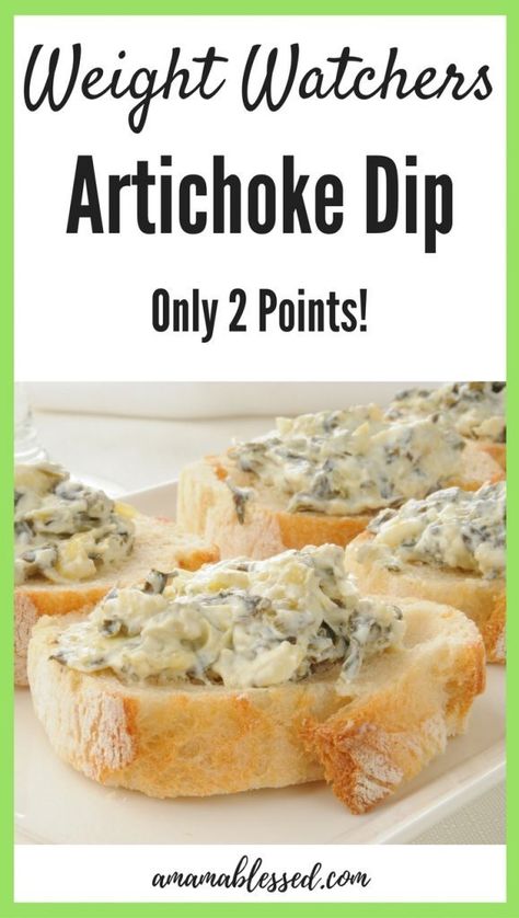 Ww Dips, Weight Watchers Appetizers, Ww Appetizers, Smartpoints Recipes, Ww Snacks, Ww Food, Plats Weight Watchers, Artichoke Dip Recipe, Weight Watchers Snacks