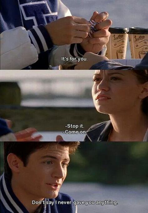 Don't say I never gave you anything Notting Hill Quotes, People Always Leave, Nathan Haley, One Tree Hill Quotes, Haley James Scott, Hill Quotes, Peyton Sawyer, Nathan Scott, Cracker Jack