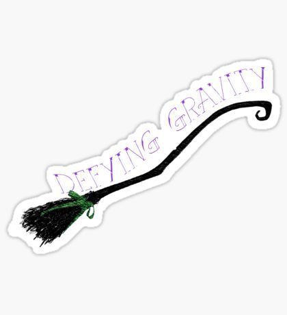 Defying Gravity - Wicked Sticker Musical Stickers, Chemistry Love, Hydro Stickers, Witch Stickers, Computer Stickers, Computer Sticker, Defying Gravity, Pocket Letters, Planner Inspiration