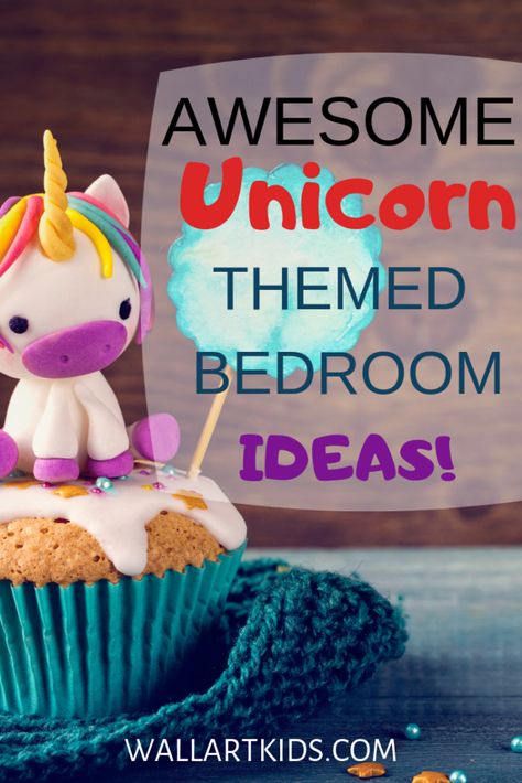 unicorn themed bedroom ideas Unicorn Themed Bedroom Decorating Ideas, Kids Unicorn Bedroom, Unicorn Bedroom Ideas Kid Rooms, Unicorn Playroom, Rainbow Unicorn Bedroom, Girls Unicorn Room, Unicorn Room Decor Ideas, Unicorn Furniture, Unicorn Bedroom Ideas