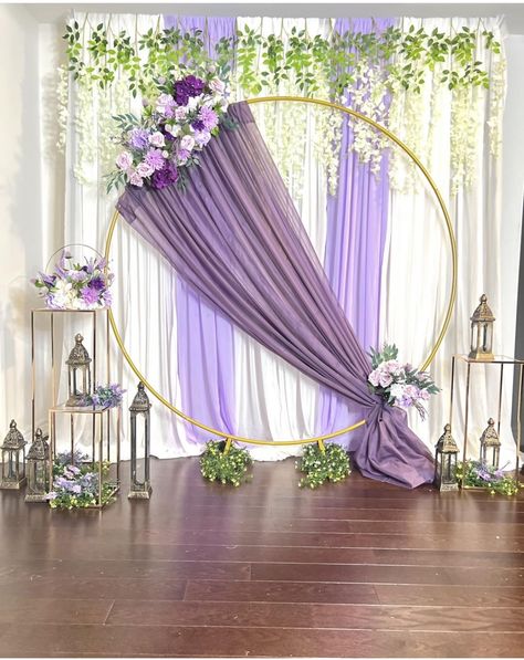 Curtain backdrop wedding