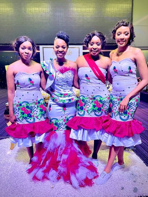 Xitsonga Traditional Attire, Tsonga Traditional Attire, Tsonga Traditional Dresses, Sepedi Traditional Dresses, South African Traditional Dresses, Traditional Dresses Designs, Dresses Purple, African Fashion Traditional, African Traditional Dresses