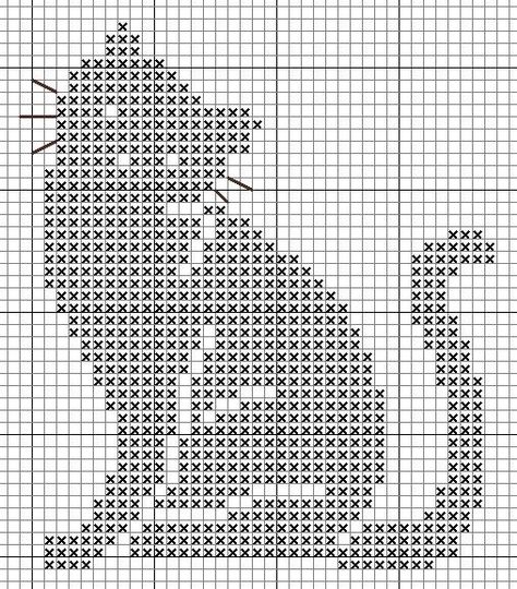 cross-stitch-patterns-free (40) - Knitting, Crochet, Dıy, Craft, Free Patterns Kat Haken, Cat Template, Chat Crochet, Cat Cross Stitches, Crochet Cat Pattern, Pola Amigurumi, Cat Cross Stitch Pattern, Pola Kristik, Pola Sulam