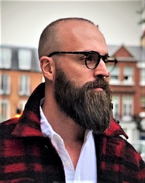 Beard Styles Bald, Bald Head With Beard, Beard Images, Beard And Mustache Styles, Bald Men With Beards, Long Beard Styles, Bald Men Style, Beard Tips, Beard Shapes