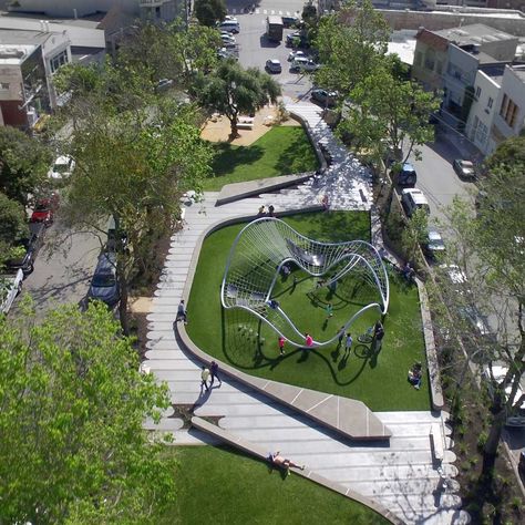 South Park, San Francisco by Fletcher Studio «  Landscape Architecture Works | Landezine Villa Architecture, Plans Architecture, Easy Landscaping, Landscape Plan, Landscape Architecture Design, Urban Park, Landscaping Supplies, Landscape Plans, Play Equipment