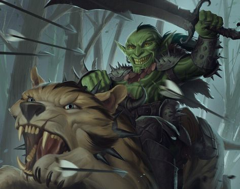 ArtStation - Warg rider, Chris Norden Goblin Rider, Rider Art, Warrior Art, The Energy, Fantasy World, Focus On, The Whole, I Want, Painter