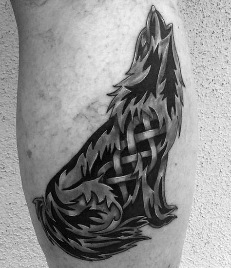 50 Celtic Wolf Tattoo Designs For Men - Knotwork Ink Ideas Celtic Dog Tattoo, Celtic Wolf Tattoos For Men, Celtic Bear Tattoo For Men, Celtic Animals Tattoo, Wolf Paw Tattoo, Knotwork Tattoo, Simple Wolf Tattoo, Celtic Wolf Tattoo, Trible Tattoos