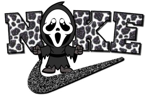 Nike Sublimation, Shoes Logo Design, Kid Boo, Christmas Wallpaper Iphone Cute, Shoes Logo, Sticker Design Inspiration, Halloween Wallpaper Cute, Horror Artwork, Cute Christmas Wallpaper