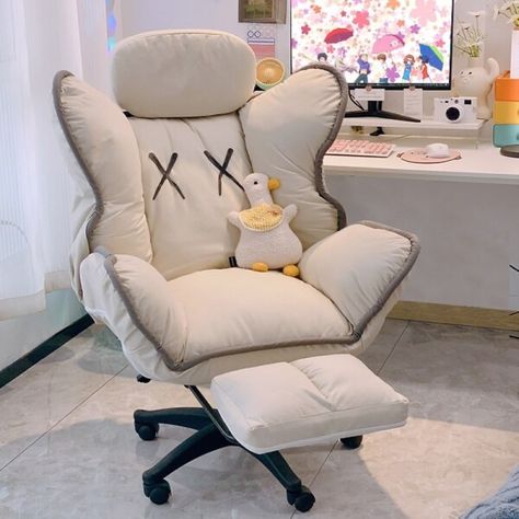 Cute Office Chair Bedrooms, Comfy Office Chair, Reclining Office Chair, Gaming Space, Living Room Recliner, Diy Space, Gamer Room Decor, Office Chair Cushion, Office Gadgets