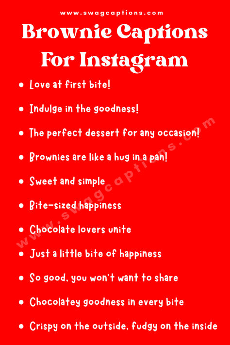 Cupcake Captions, Chocolate Captions For Instagram, Brownie Quotes, Brownie Captions For Instagram, Dessert Captions Instagram, Baking Captions For Instagram, Dessert Captions, Chocolate Lovers Quotes, Captions For Instagram Love