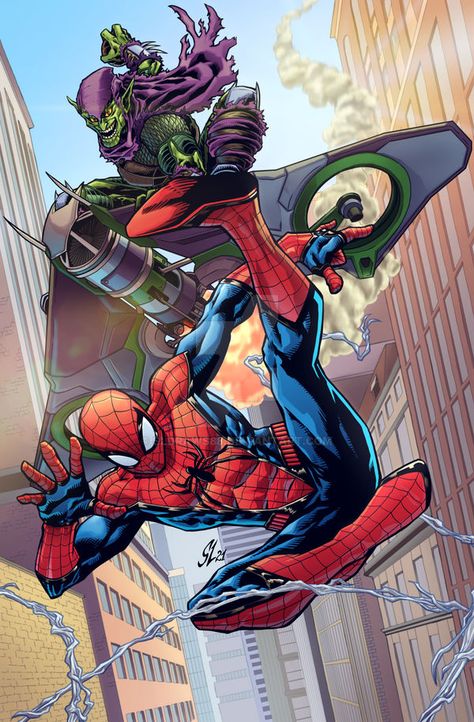 All Spiderman, Buffalo Games, Spectacular Spider Man, Spiderman Artwork, Spiderman Pictures, Green Goblin, Marvel Spiderman Art, Ultimate Spiderman, Marvel Comic Universe