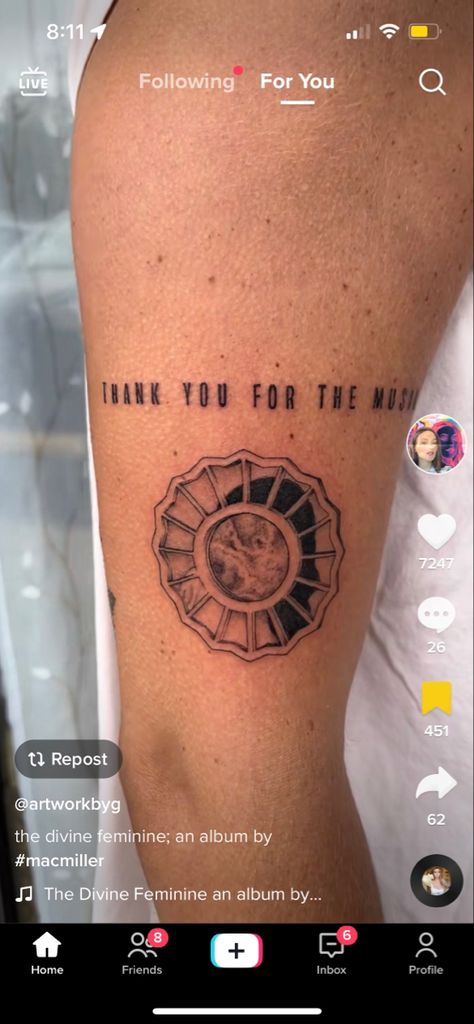 Mac Miller Tattoo Divine Feminine, Devine Feminine Tattoo Mac Miller, Mac Miller Divine Feminine Tattoo, Divine Feminine Tattoo Mac Miller, Feminie Tattoos, Devine Feminine Art Tattoo, The Divine Feminine Tattoo, Divine Feminine Tattoo, Mac Miller Tattoos