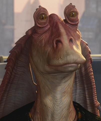 Jar Jar Binks Jaja Binks, Jarjar Binks, Star Wars Jar Jar, Underwater City, Local Hero, The Phantom Menace, Character Profile, Star Wars Memes, Star Wars Episodes