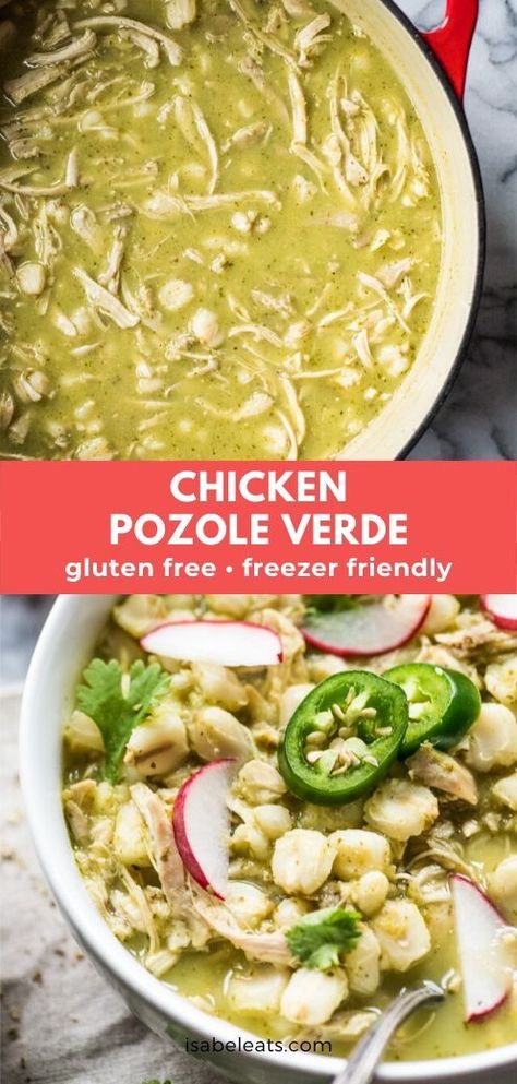 Posole Recipe Chicken, Chicken Pozole Verde, Pozole Verde Recipe, Chicken Pozole Recipe, Chicken Pozole, Posole Recipe, Pozole Verde, Pozole Recipe, Mexican Soup Recipes