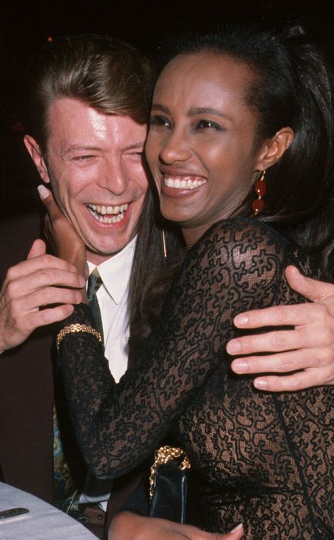 Iman Daughter, David Bowie Wife, Iman Bowie, Iman Abdulmajid, Iman And David Bowie, David Bowie Fashion, Mr And Mrs Jones, Bowie Starman, Cute Celebrity Couples