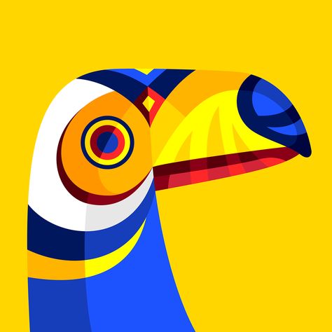 Colombian Design, Colombia Art, Costa Rica Art, Toco Toucan, Colombian Art, Adobe Design, Geometric Vector, Book Illustration Art, Inspired By