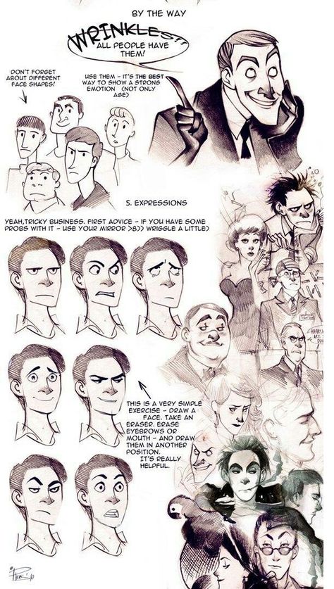 Face Tutorial, Art Advice, Face Characters, Drawing Expressions, Art Tutorials Drawing, Facial Expressions, Digital Art Tutorial, Art Studies, Drawing Poses