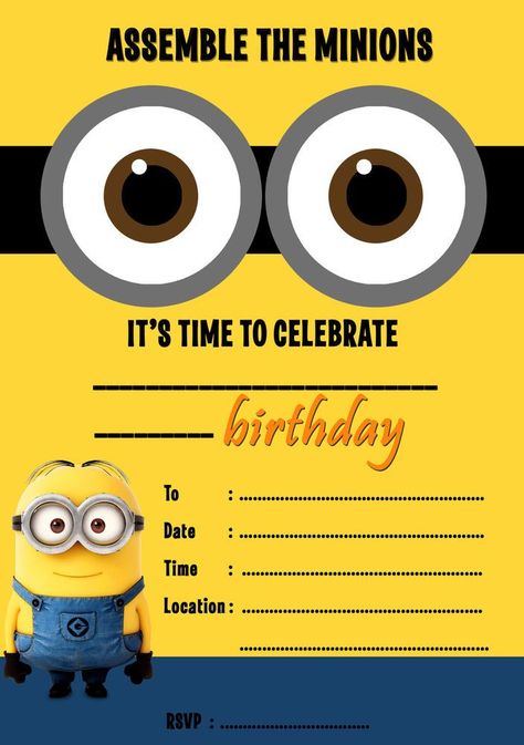 Minion Birthday Party Invitations, Minion Birthday Ideas, Minion Party Invitations, Minions Birthday Party Decorations, Minion Birthday Party Ideas, Minion Invitation, Minions Party Ideas, Minion Party Ideas, Online Birthday Invitations