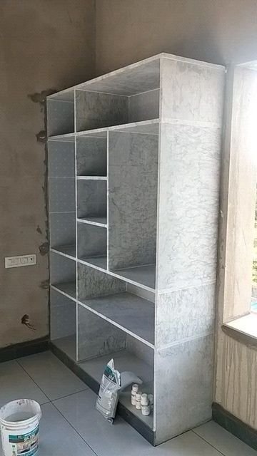 Wall Almirah Design, Cement Cupboards Bedroom, Cement Bed Design, Almirah Designs For Bedroom, Stairs Tiles Design, Wall Wardrobe Design, Almirah Designs, Bedroom Cupboard, House Wall Design