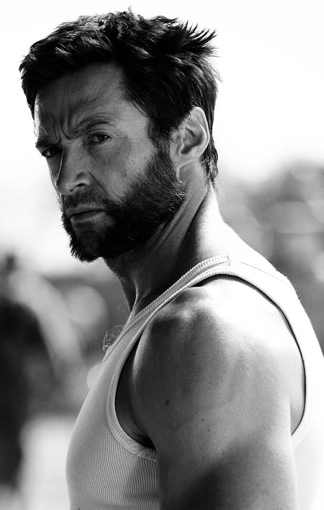 Hugh Jackman Eurythmics Sweet Dreams, Hugh Jackman Logan, Wolverine Art, Best Beard Styles, Wolverine Hugh Jackman, Logan Wolverine, Australian Actors, Wolverine Marvel, X Man