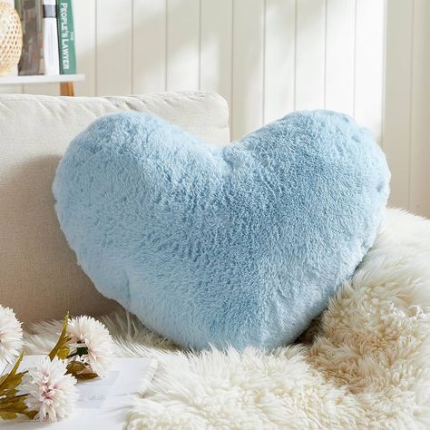 EastTree Heart Pillows for Valentine's Day, Light Blue Heart Shaped Pillows, Ultra Soft Small Cute Fluffy Pillows, Love Throw Pillows Gifts, Women Girls Living Room Decor 10x13 Inch : Amazon.ca: Home Christmas Kids Room, Heart Shaped Pillow, Shaped Pillows, Kids Living Rooms, Heart Pillows, Shaped Pillow, Christmas Room Decor, Heart Pillow, Holiday Pillows