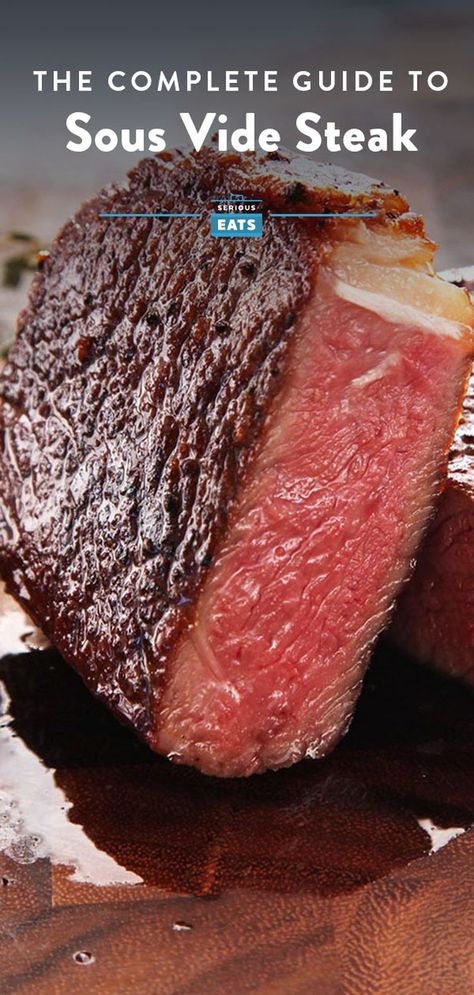 Steak Cooking Guide, Sous Vide Steak Recipe, Sous Vide Ribeye, Instant Pot Sous Vide, Sous Vide Steak, Cooking The Perfect Steak, Pan Frying, Sous Vide Recipes, Perfect Steak