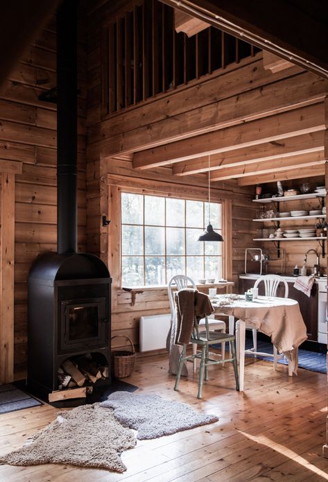 Our Weekend At A Swedish Cabin In The Calm of The Forest Swedish Cabin, Nordic Cabin, Scandinavian Cabin, Cabin Remodel, Farmhouse Style Lighting, My Scandinavian Home, Alpine Chalet, Dream Things, Norwegian Wood