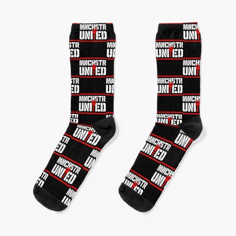 Get my art printed on awesome products. Support me at Redbubble #RBandME: https://www.redbubble.com/i/socks/Manchester-United-The-Red-Devils-Trident-by-abihooper/164026687.9HZ1B?asc=u Designer Socks, Sport Football, The Club, Knit Socks, Socks For Sale, The Spirit, Manchester United, Crew Socks, Knitting Socks