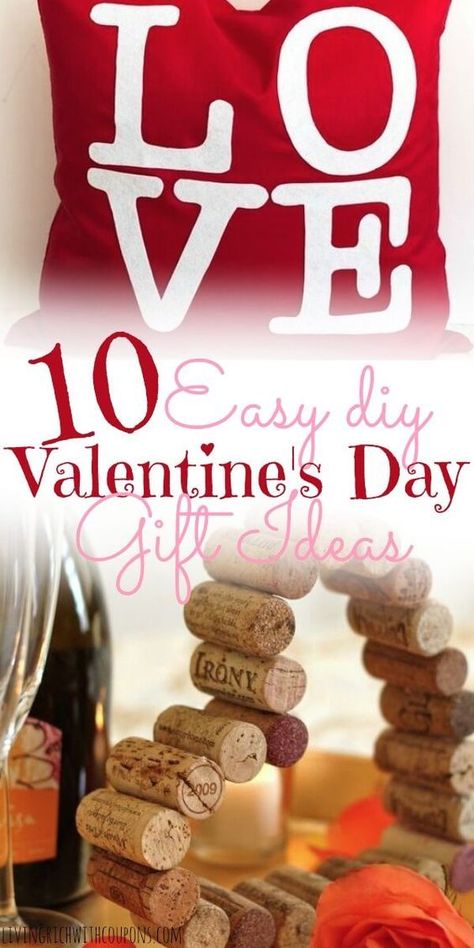 It seems like when you make a gift it means more! Check out our 10 Easy DIY Valentine's Day Gift Ideas! #easyDIYvalentinesdaygiftideas #handmadegifts Romantic Candle Dinner, Valentines Gif, Diy Gifts Cheap, Gifts From The Heart, Easy Handmade Gifts, Valentine's Day Gift Ideas, Diy Valentine's Day, Valentine Gifts For Girlfriend, Romantic Candles